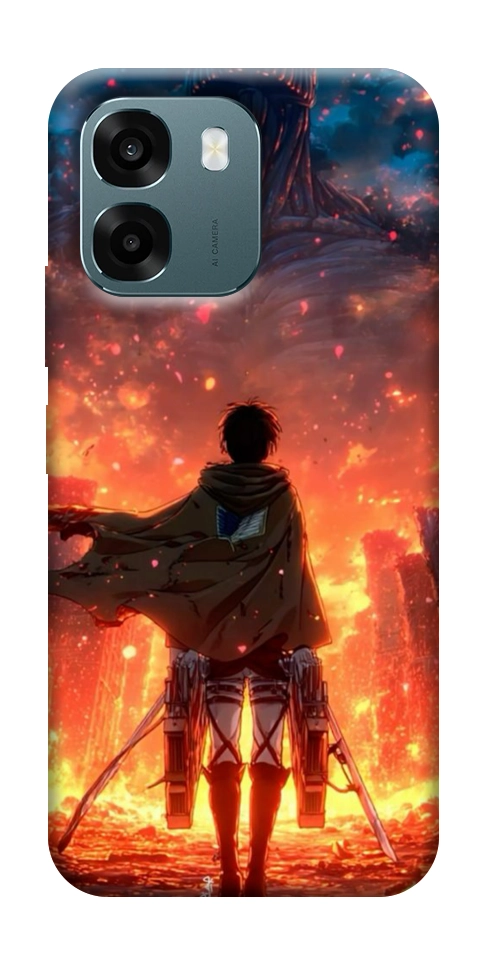 Чохол Attack on titan eren для Oppo A6