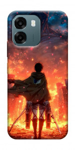 Чохол Attack on titan eren для Oppo A6