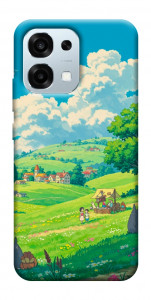 Чехол Miyazaki landscape для Oppo A6 Pro 5G