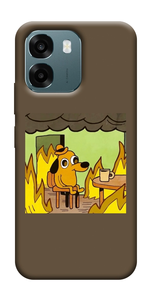 Чохол Dog in the fire для Oppo A6