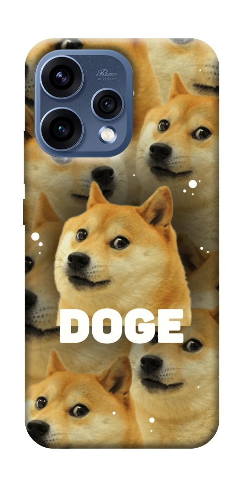 Чехол Doge pattern для Oppo Reno 15