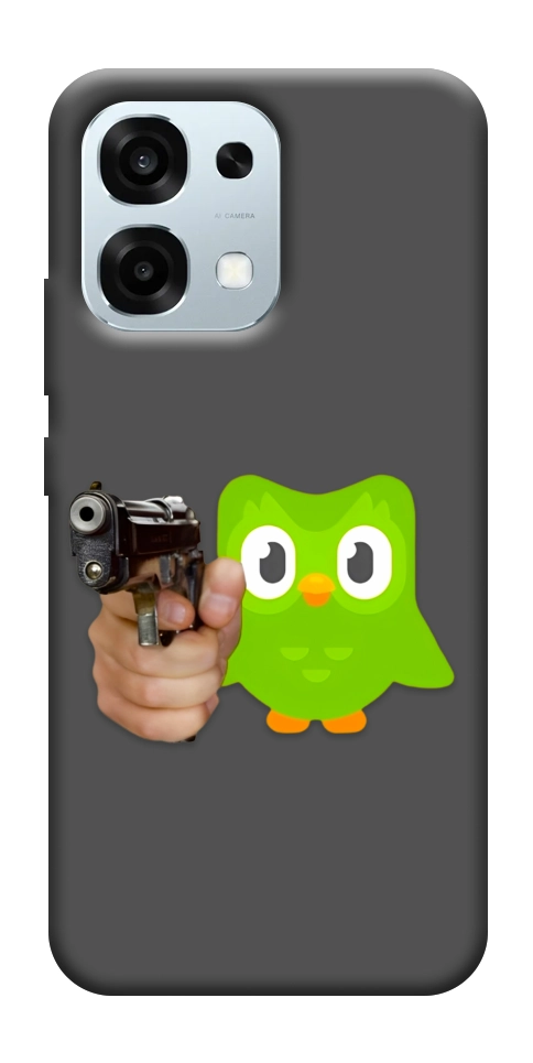 Чехол Duolingo meme для Oppo A6 Pro