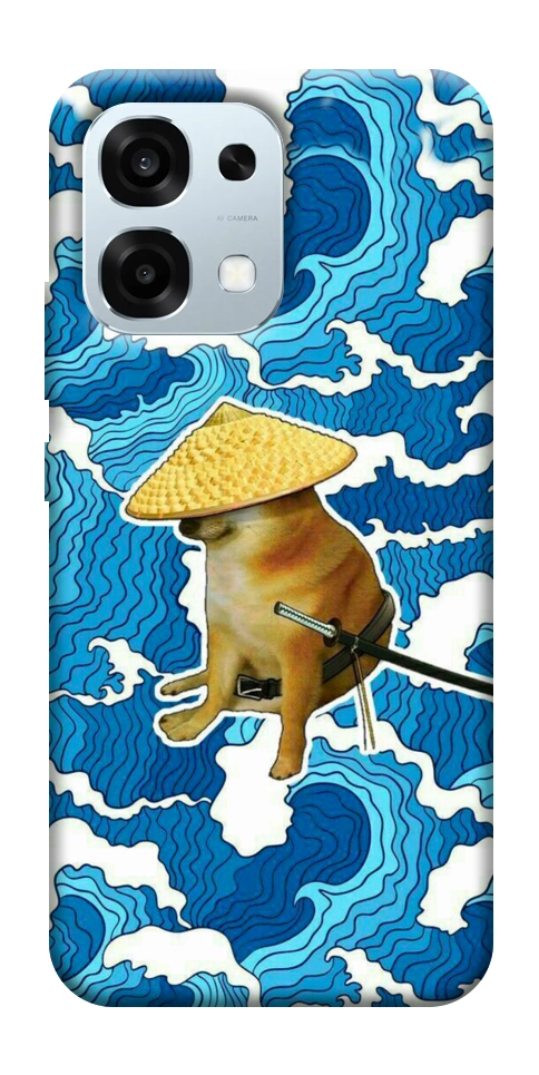 Чехол Sad dog samurai для Oppo A6 Pro