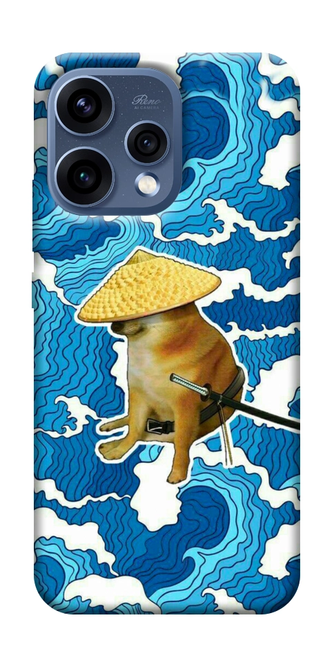 Чохол Sad dog samurai для Oppo Reno 15