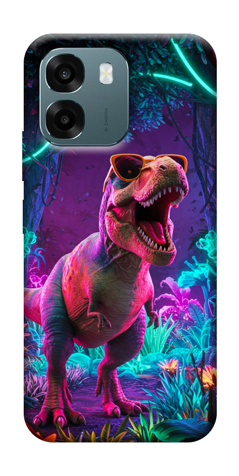 Чохол Neon dino для Oppo A6