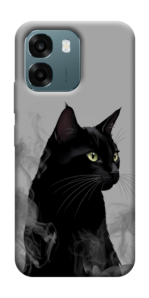 Чохол Smoke cat для Oppo A6