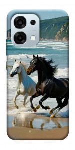 Чехол Beach Horses для Oppo A6 Pro 5G