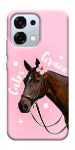 Чехол Horse with flower для Oppo A6 Pro 5G