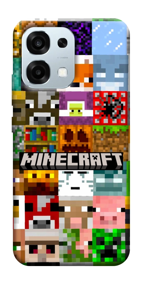 Чехол Minecraft collage для Oppo A6 Pro