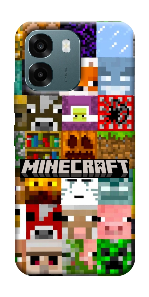 Чохол Minecraft collage для Oppo A6