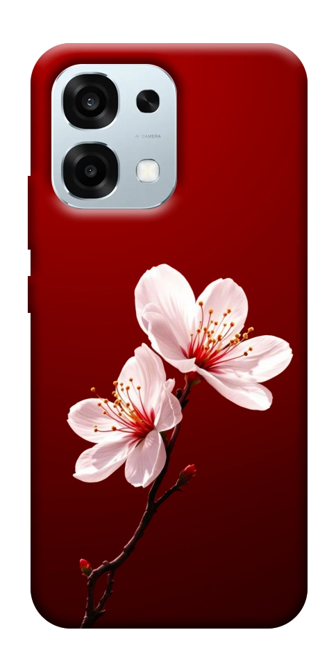 Чехол Sakura red для Oppo A6 Pro