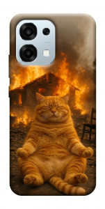 Чехол Burning cat для Oppo A6 Pro 5G