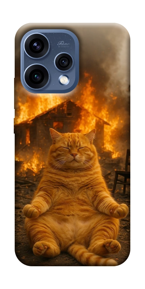 Чехол Burning cat для Oppo Reno 15