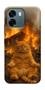 Чохол Burning cat для Oppo A6