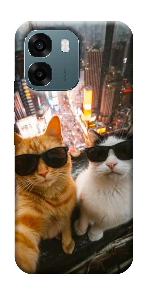 Чохол Cool cats city для Oppo A6