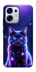 Чехол Galaxy purple cat для Oppo A6 Pro 5G