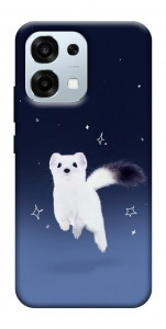 Чехол Хорёк в снегу для Oppo A6 Pro 5G