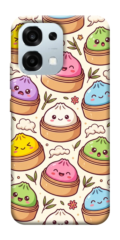 Чехол Pattern dumpling для Oppo A6 Pro