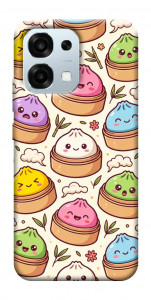 Чехол Pattern dumpling для Oppo A6 Pro 5G