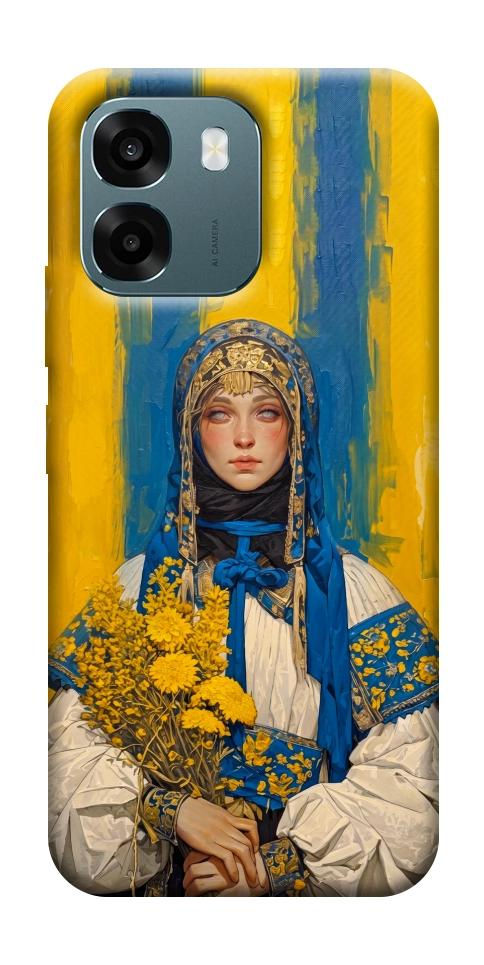 Чохол Ukrainian woman для Oppo A6