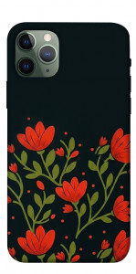 Чохол Червоний цвіт для iPhone 11 Pro