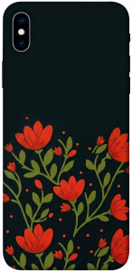 Чехол Червоний цвіт для iPhone XS Max