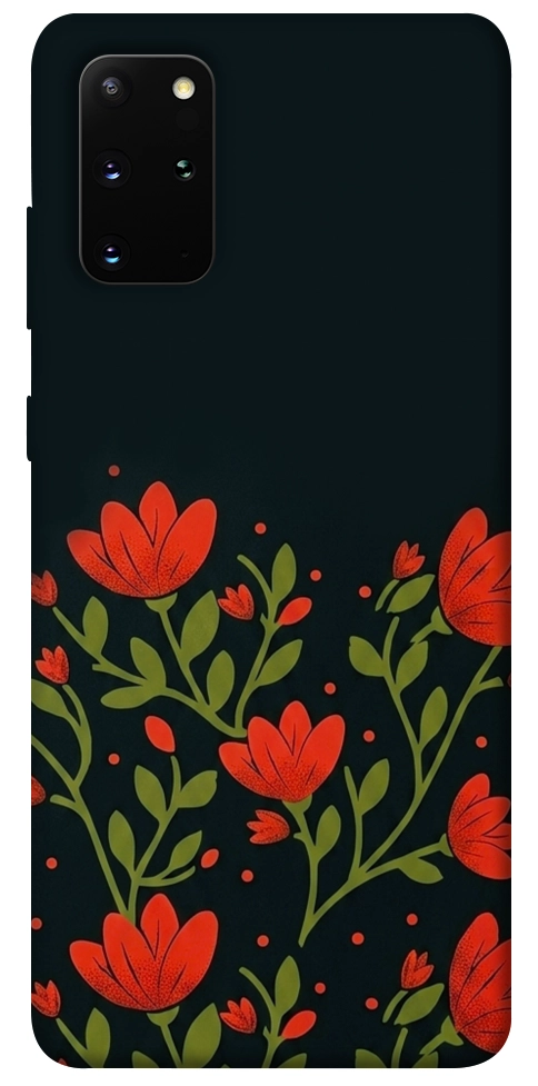 Чехол Червоний цвіт для Galaxy S20 Plus (2020)