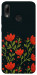 Чохол Червоний цвіт для Huawei P Smart (2019)
