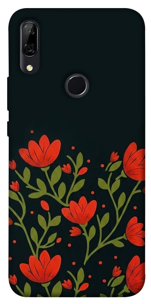 Чехол Червоний цвіт для Huawei P Smart Z