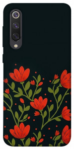 Чехол Червоний цвіт для Xiaomi Mi 9 SE