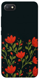Чехол Червоний цвіт для Xiaomi Redmi 6A