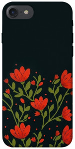 Чехол Червоний цвіт для iPhone 8