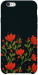 Чехол Червоний цвіт для iPhone 6S Plus