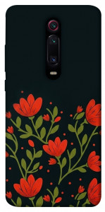 Чехол Червоний цвіт для Xiaomi Redmi K20