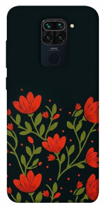 Чохол Червоний цвіт для Xiaomi Redmi 10X