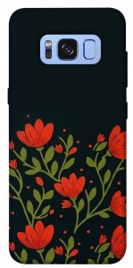 Чехол Червоний цвіт для Galaxy S8 (G950)