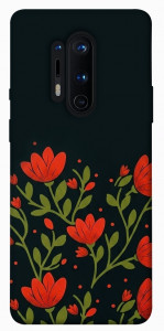 Чехол Червоний цвіт для OnePlus 8 Pro