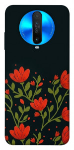 Чехол Червоний цвіт для Xiaomi Redmi K30