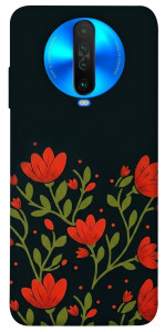 Чехол Червоний цвіт для Xiaomi Poco X2