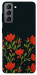 Чехол Червоний цвіт для Galaxy S21 FE