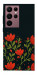Чохол Червоний цвіт для Galaxy S22 Ultra