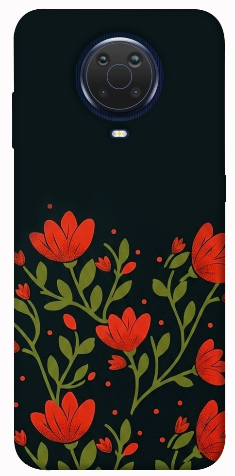 Чехол Червоний цвіт для Nokia G20
