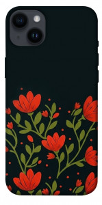 Чехол Червоний цвіт для iPhone 14 Plus