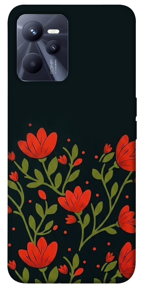 Чехол Червоний цвіт для Realme C35
