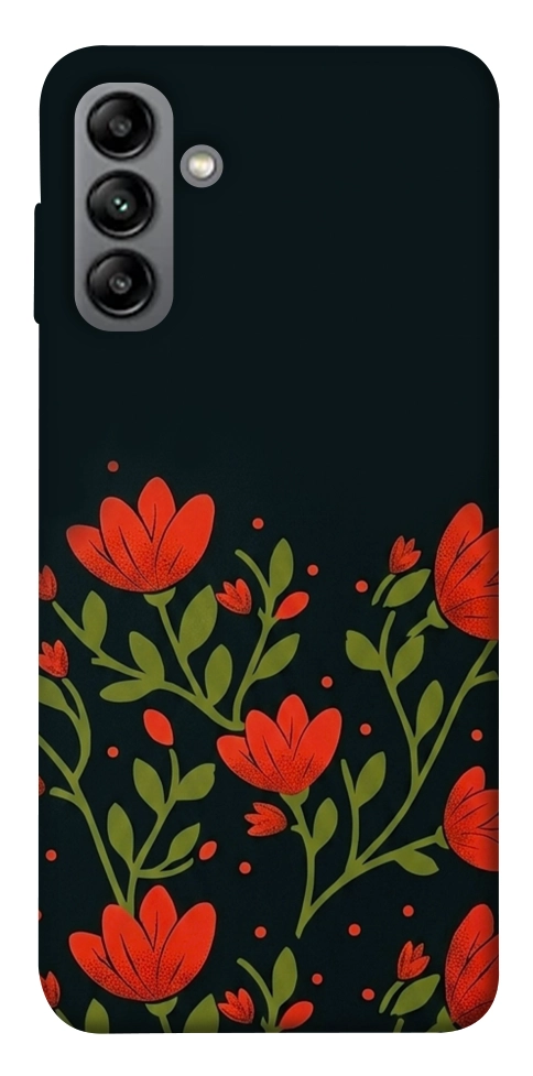 Чехол Червоний цвіт для Galaxy A04s