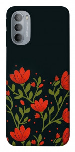 Чехол Червоний цвіт для Motorola Moto G31
