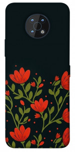Чехол Червоний цвіт для Nokia G50