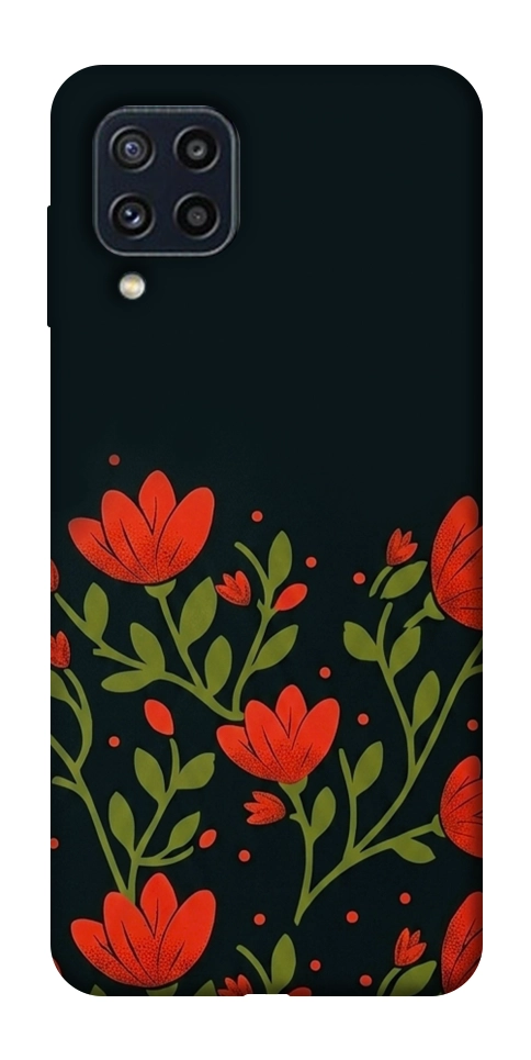 Чехол Червоний цвіт для Galaxy M32