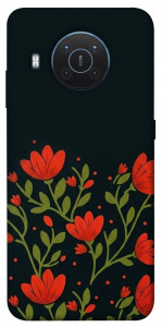 Чехол Червоний цвіт для Nokia X20