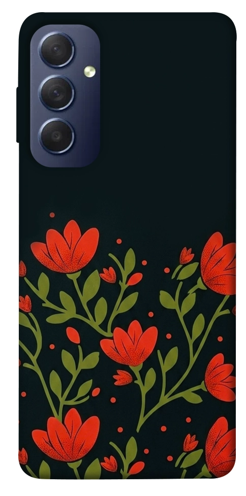 Чехол Червоний цвіт для Galaxy M54 5G
